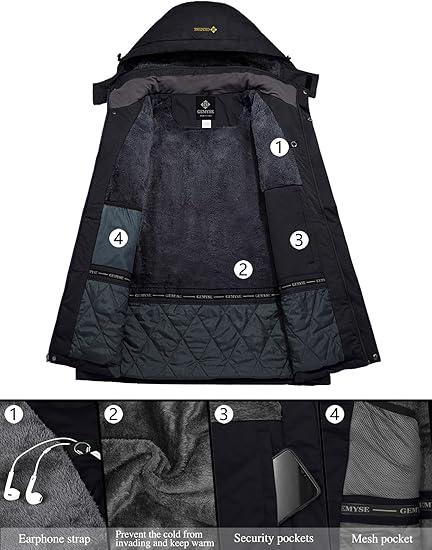 Quisjac Ultimate Winter Jacket Coat Hooded Windproof